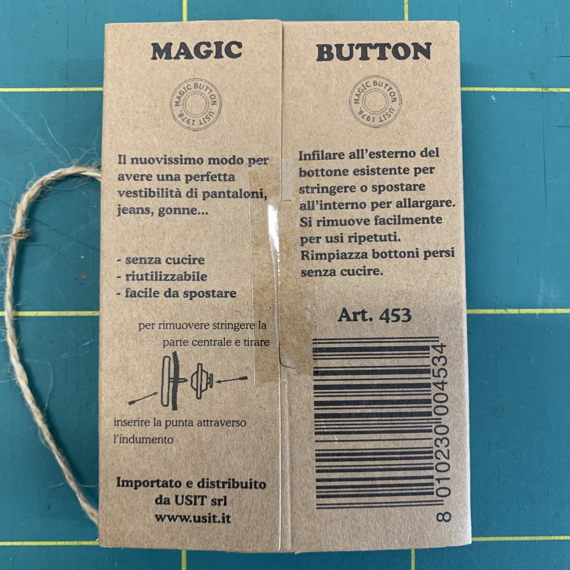 BOTTONE PER ALLARGARE IL PUNTO VITA DEI PANTALONI WONDER BUTTON, Merceria